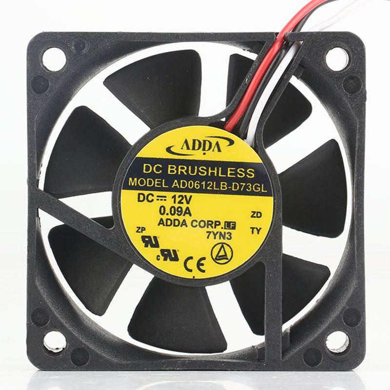 Original Binding ADDA12V 24V DC12V 0.09A EC AC 60*60*15MM CM 6015 3-wire Chassis Silent Fan AD0612LB-D73GL Cooling Fan